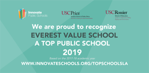 Innovate Public Schools Recognition for top public School to: Everest Value School